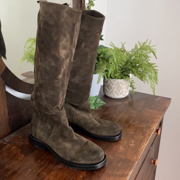 Laura Bellariva sage suede boots - Picture 4 of 11